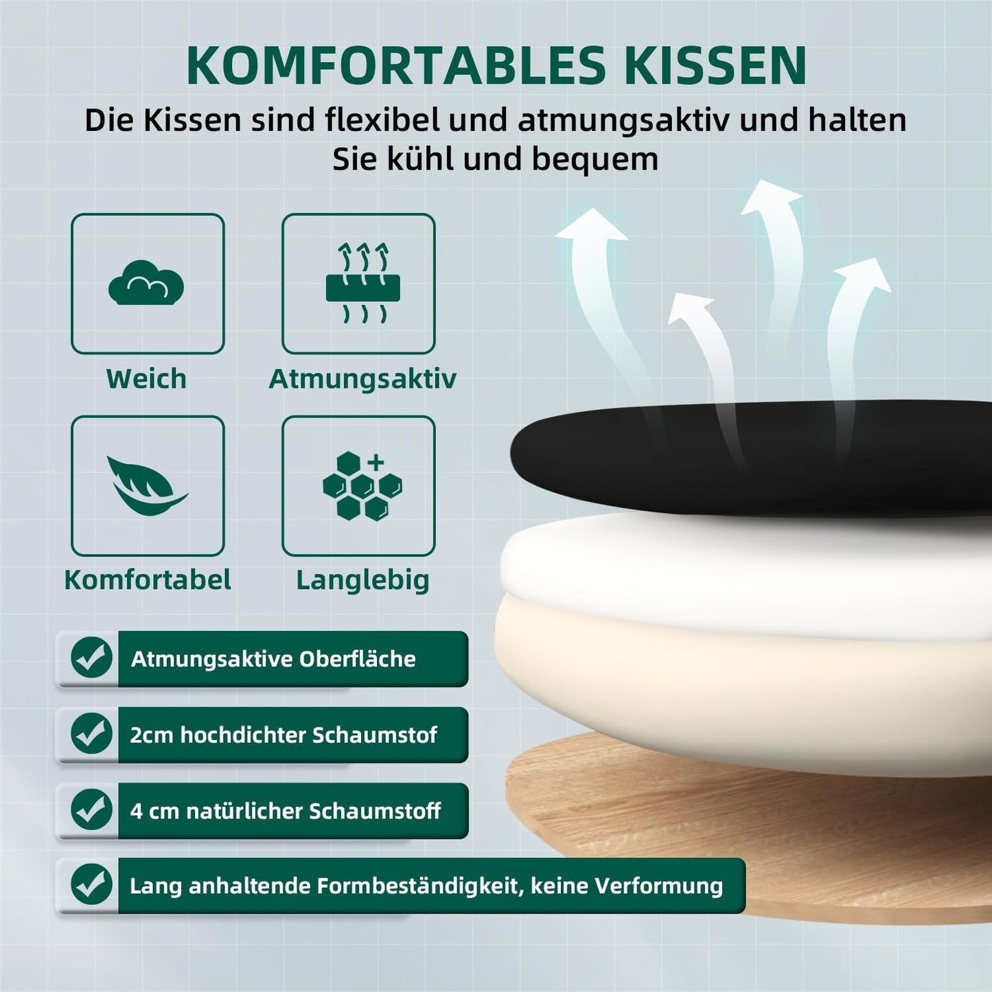 Bürostuhl Bürostuhl mit klappbaren Armlehnen,Ergonomischer Bürostuhl