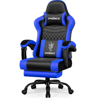 Gaming-Stuhl Gaming Stuhl mit Einteiligen Armlehnen und Ausziehbarem Fußstütze