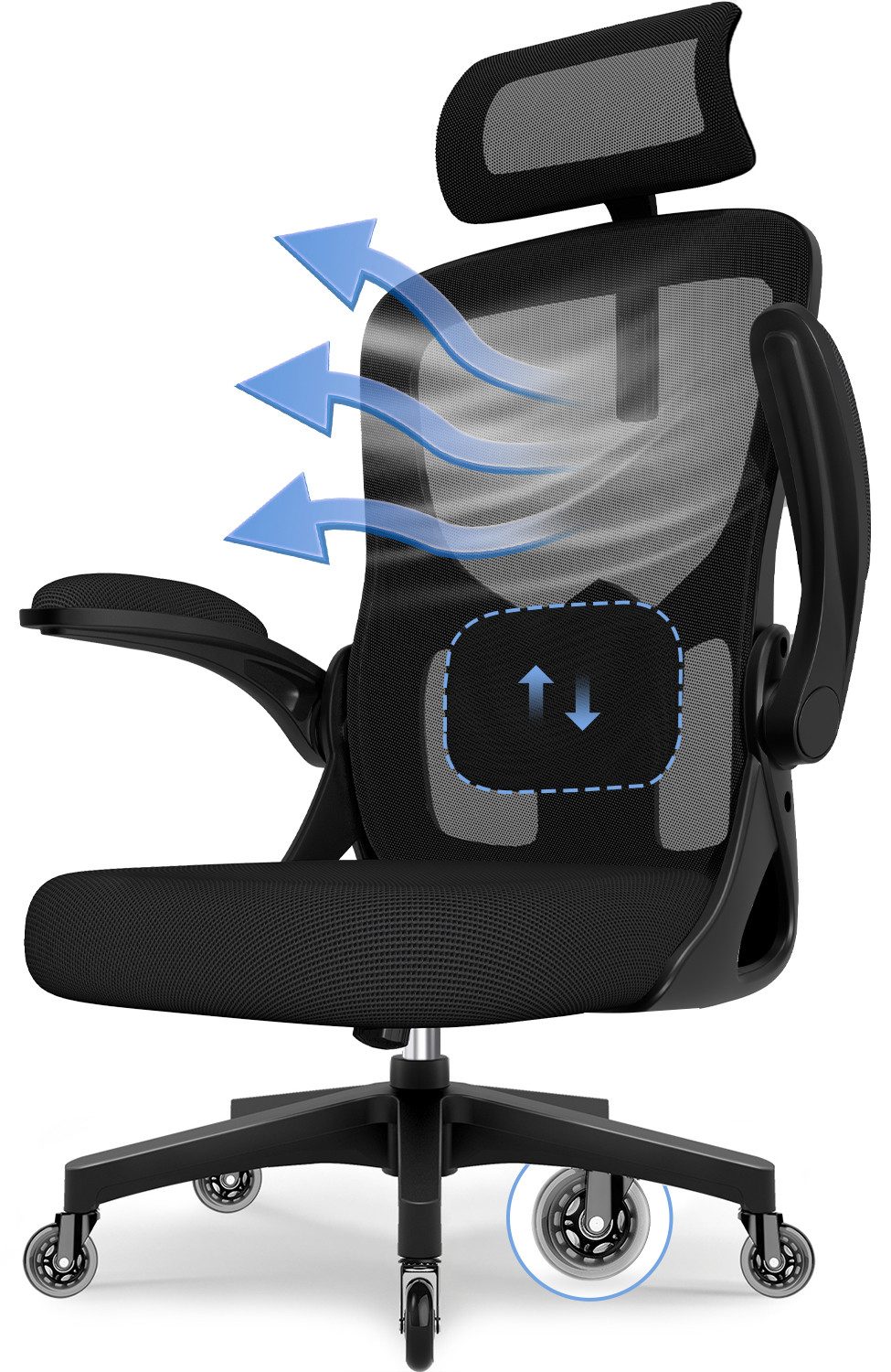 Bürostuhl Bürostuhl, Ergonomischer Schreibtischstuhl, Drehstuhl, Chefsessel