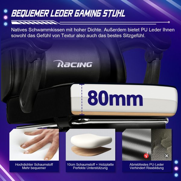Gaming Stuhl, Bürostuhl Ergonomisch, Gaming Chair – Bild 2