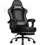 Gaming-Stuhl Gaming Stuhl mit Einteiligen Armlehnen und Ausziehbarem Fußstütze