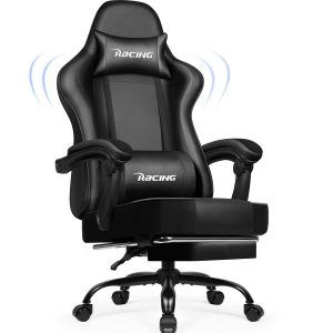 Gaming-Stuhl Gaming Stuhl mit Einteiligen Armlehnen und Ausziehbarem Fußstütze