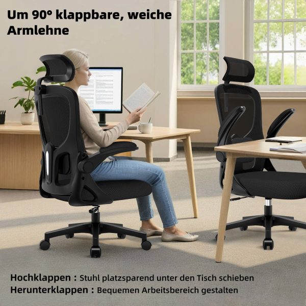 Bürostuhl Bürostuhl, Ergonomischer Schreibtischstuhl, Drehstuhl, Chefsessel – Bild 4