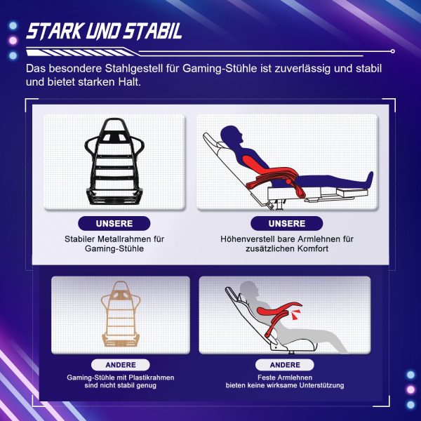 Gaming Stuhl, Bürostuhl Ergonomisch, Gaming Chair – Bild 2