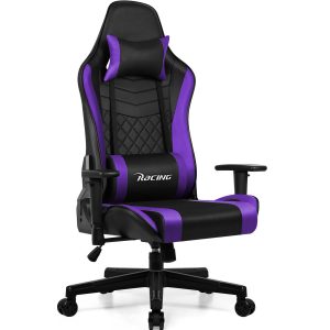 Gaming-Stuhl Gamer Stuhl Ergonomisch, Verstellbarer Bürostuhl mit Kopfkissen