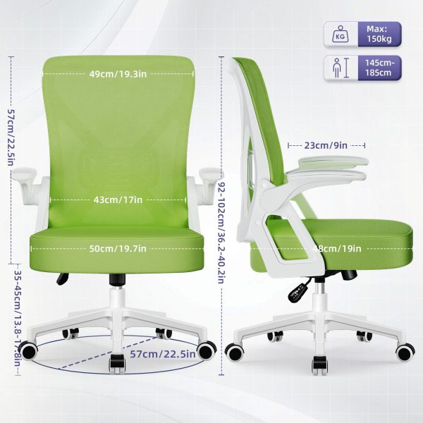 Bürostuhl Bürostuhl,Chefsessel aus Mesh,Ergonomischer Schreibtischstuhl – Bild 4