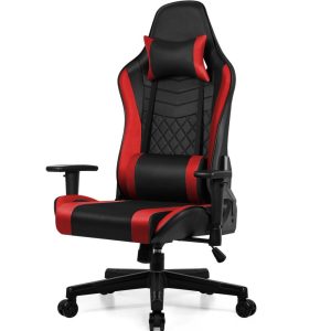 Gaming-Stuhl Gaming Stuhl Ergonomisch mit Kopfkissen und Lendenkissen