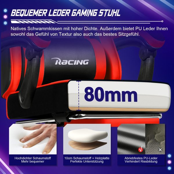 Gaming Stuhl, Bürostuhl Ergonomisch, Gaming Chair – Bild 2