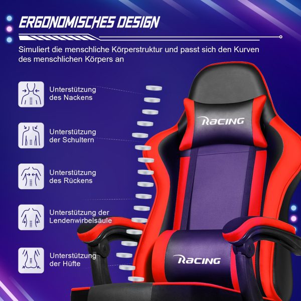 Gaming Stuhl, Bürostuhl Ergonomisch, Gaming Chair – Bild 3