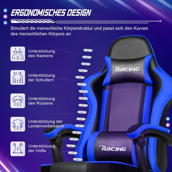 Gaming Stuhl, Bürostuhl Ergonomisch, Gaming Chair – Bild 3