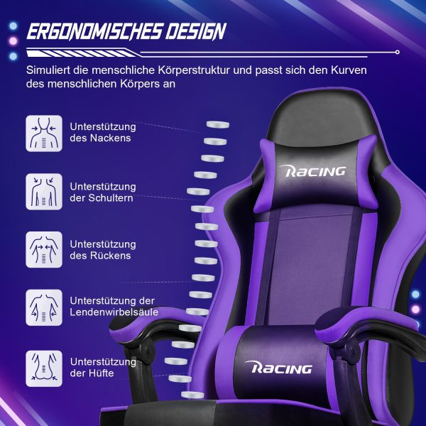 Gaming Stuhl, Bürostuhl Ergonomisch, Gaming Chair – Bild 3