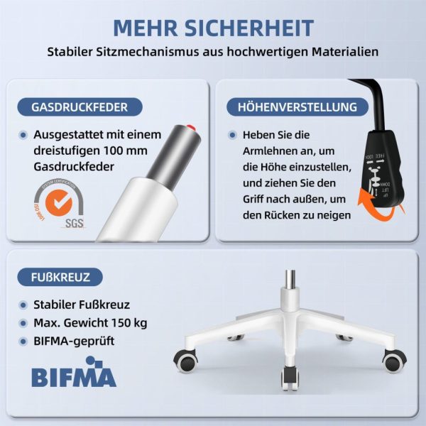 Bürostuhl Bürostuhl,Schreibtischstuhl Bürostuhl Ergonomisch – Bild 4
