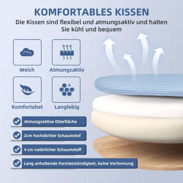 Bürostuhl Bürostuhl Ergonomischer Schreibtischstuhl mit Verstellbaren Armlehnen – Bild 2
